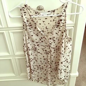 Silky sleeveless blouse